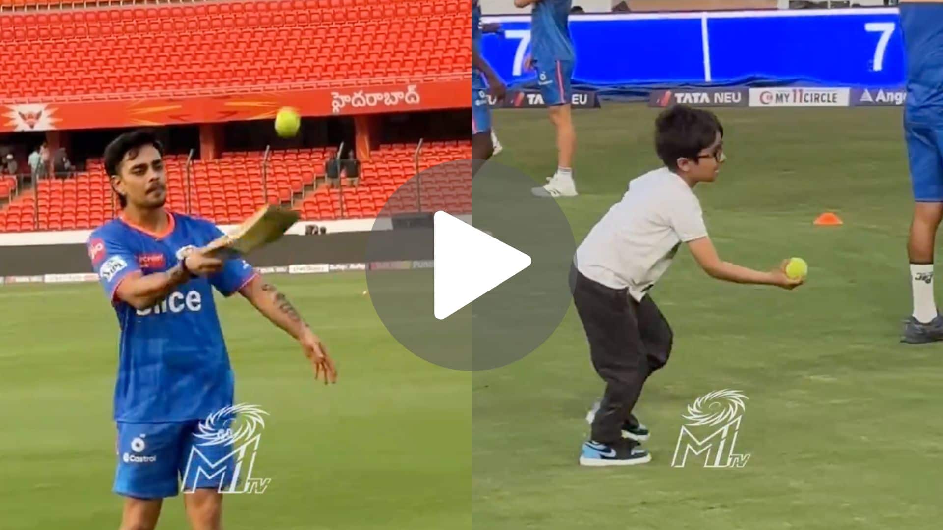 [Watch] Ishan Kishan Plays With Piyush Chawla's Son In A Wholesome Moment